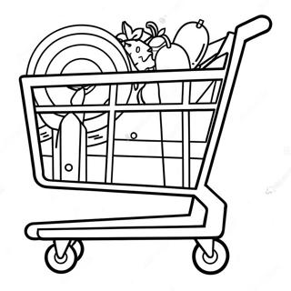 Target Shopping Cart Coloring Page 18691-14770