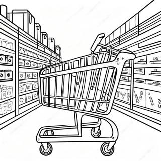 Target Shopping Cart Coloring Page 18691-14771