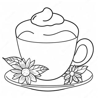 Tea Cup Coloring Page 18710-14777