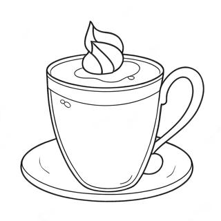 Tea Cup Coloring Page 18710-14778