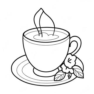 Tea Cup Coloring Page 18710-14780