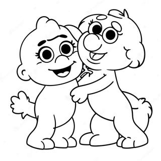 Elmo And Abby Fun Coloring Page 18742-14802