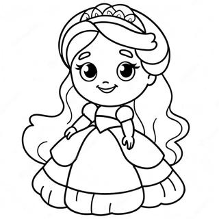 Cute Disney Princess Coloring Page 18782-14827