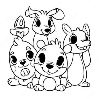 Adorable Disney Animal Friends Coloring Page 18783-14822