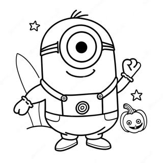 Halloween Minion Kleurplaat 18792-14831