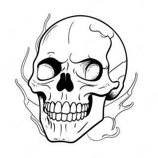 Bad Ass Skull Coloring Page 18812-14854