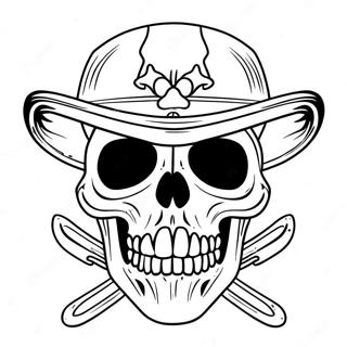 Bad Ass Skull Coloring Page 18812-14855