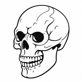 Bad Ass Skull Coloring Page 18812-14856