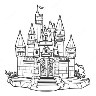 Sparkling Lego Princess Castle Coloring Page 18833-14869