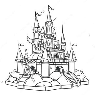 Sparkling Lego Princess Castle Coloring Page 18833-14871