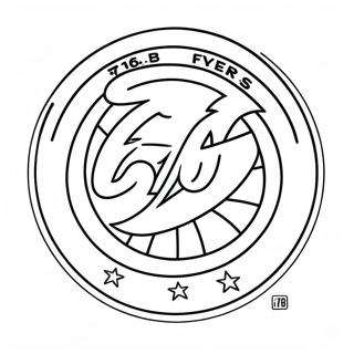 76ers 로고 색칠 공부 페이지 18862-14892