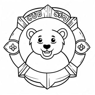 Cub Scout Logo Kleurplaat 18882-14905