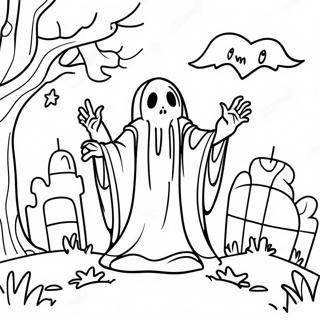 Graveyard Coloring Pages