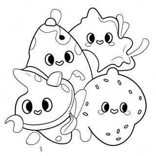 Adventurous Cookie Run Characters Coloring Page 18913-14937