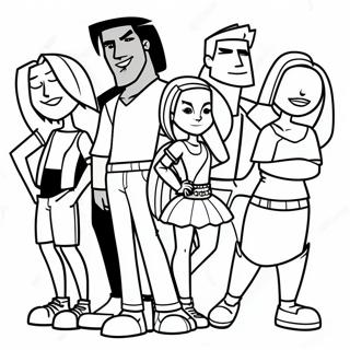 Página Para Colorir Personagens De Total Drama 18923-14946