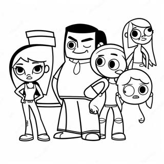 Página Para Colorir Personagens De Total Drama 18923-14947