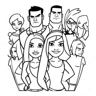 Página Para Colorir Personagens De Total Drama 18923-14948