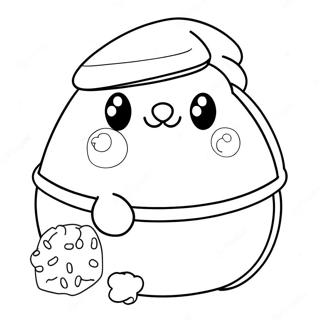 Cute Squishmallow Santa Coloring Page 18963-14974