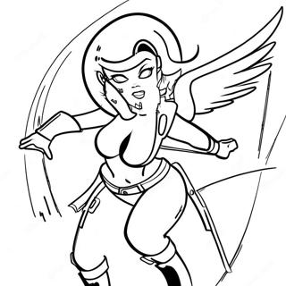 Starfire In Action Coloring Page 18993-15000