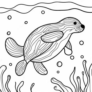 Sea Otter Coloring Pages