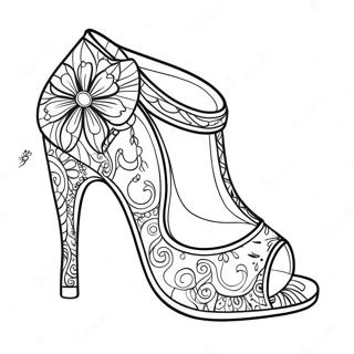 High Heel Shoe Coloring Page 19032-15019