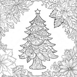 Christmas Tree For Adults Coloring Pages