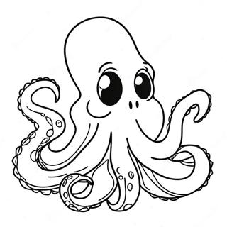 Playful Teenage Kraken Coloring Page 1911-1523