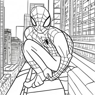 スパイダーマン：ファー・フロム・ホーム 塗り絵ページ