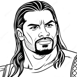 Roman Reigns Coloring Pages