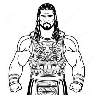 Roman Reigns Coloring Pages