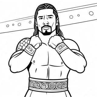 Roman Reigns Coloring Pages