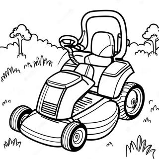 Lawn Mower Coloring Pages