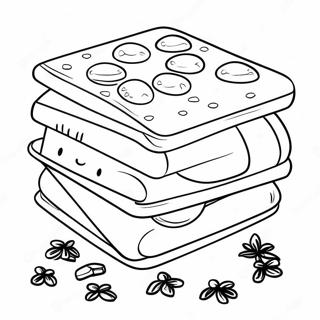 S Mores Coloring Page 19192-15153