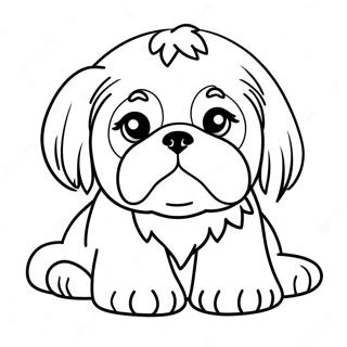 Shih Tzu Valp Fargeleggingsark 19222-15183