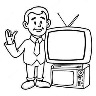 Tv Man Coloring Page (19242-15194)