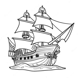 Piratskib Bucaneers Farvelægningsside 19263-15238