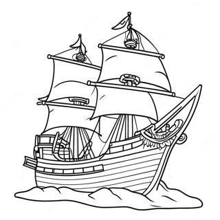 Piratskib Bucaneers Farvelægningsside 19263-15239