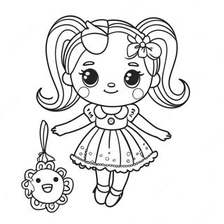 Lalaloopsy Doll With Colorful Dress Coloring Page 19323-15268