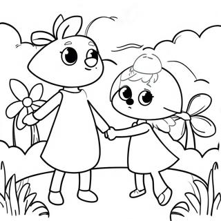 Poppy And Viva Coloring Pages