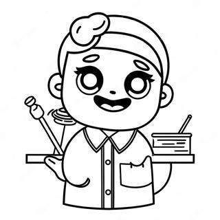 Cute Phlebotomist Drawing Coloring Page 19353-15286