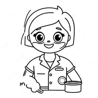 Cute Phlebotomist Drawing Coloring Page 19353-15288