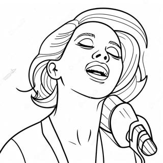 Singer Coloring Page 19382-15314