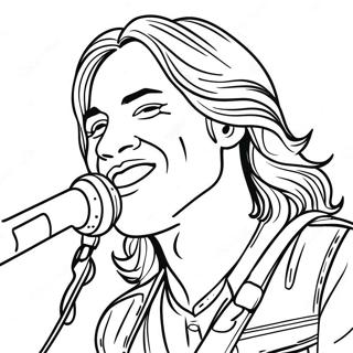 Rock Star Singer Coloring Page 19383-15306