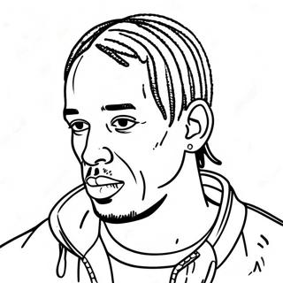 Travis Scott Coloring Pages