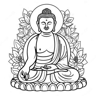 Buddha Coloring Page 19422-15356