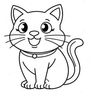 Halloween Black Cat Coloring Pages