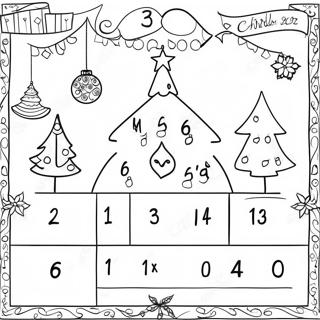 Christmas Countdown Coloring Pages