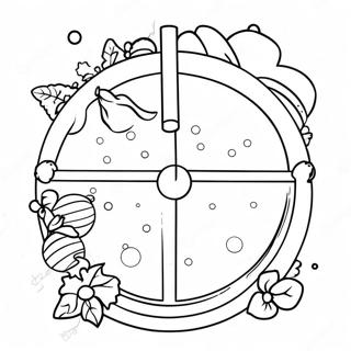 Christmas Countdown Calendar Coloring Page 19452-15367