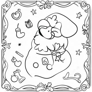 Christmas Countdown Calendar Coloring Page 19452-15368