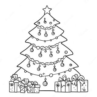 Festive Christmas Tree Countdown Coloring Page 19453-15369